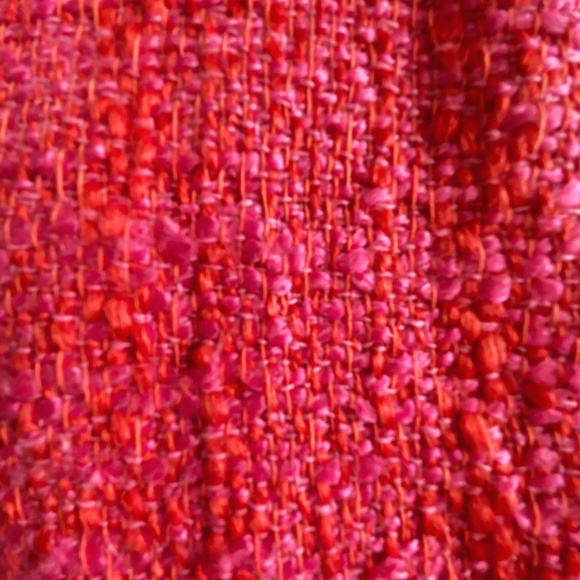 COACH leather-trimmed jacket in magenta fabric - Picture 5 of 8